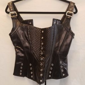 Fashion Faux Leather Corset